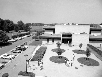 View of outside AACC campus.