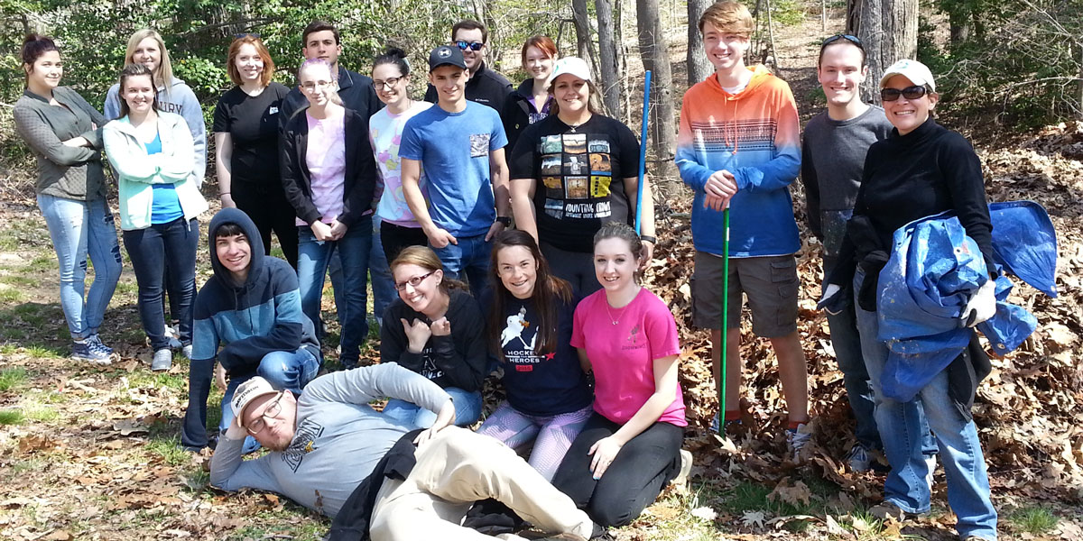 Group photo after service learning project.